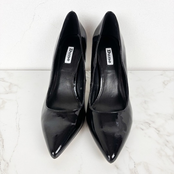 Dune London Wendy Classic Black Point Toe Heels Sz 9 - Picture 4 of 9